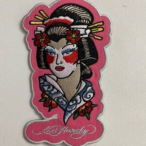 Ed Hardy Gaisia Logo Iron on Patch Applique Embroidered Sewing (Large)